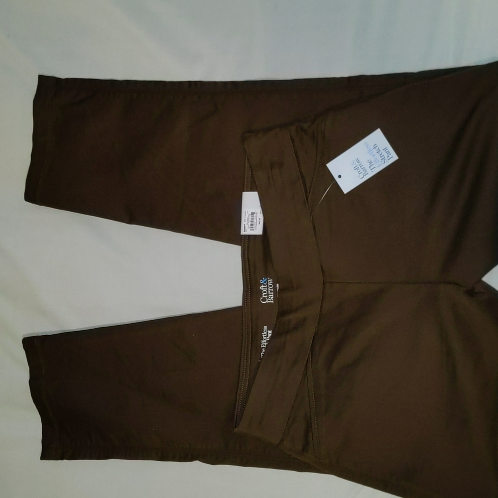 Croft & Barrow Straight Leg Mid-Rise Trousers